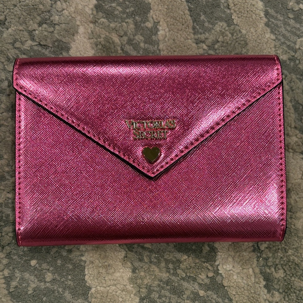 Victoria's Secret Shiny Fuchsia Wallet